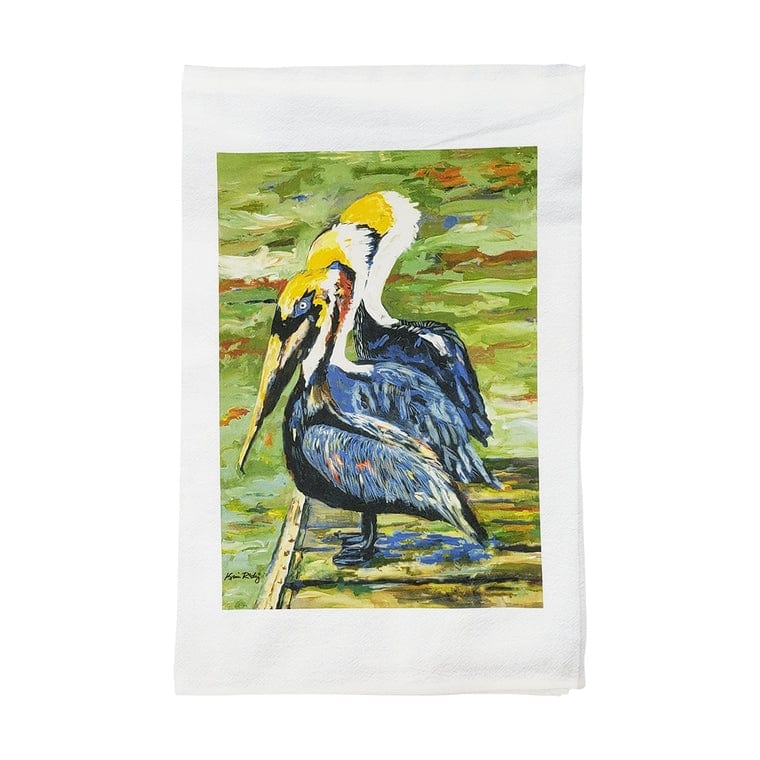 Kim Rody Creations LLC Kim Rody Creations Pelicans Tea Towel - Little Miss Muffin Children & Home