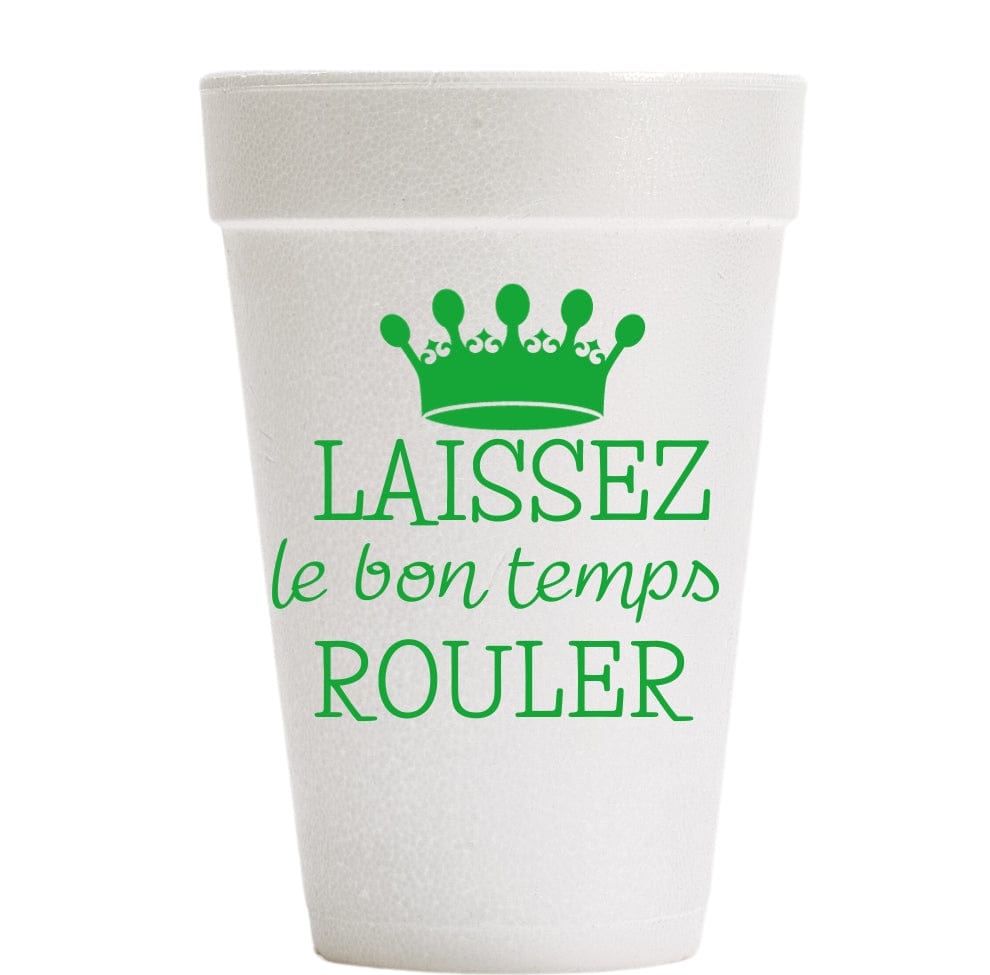 Southern Ink Southern Ink Mardi Gras Laissez Crown Styrofoam Cups - Little Miss Muffin Children & Home
