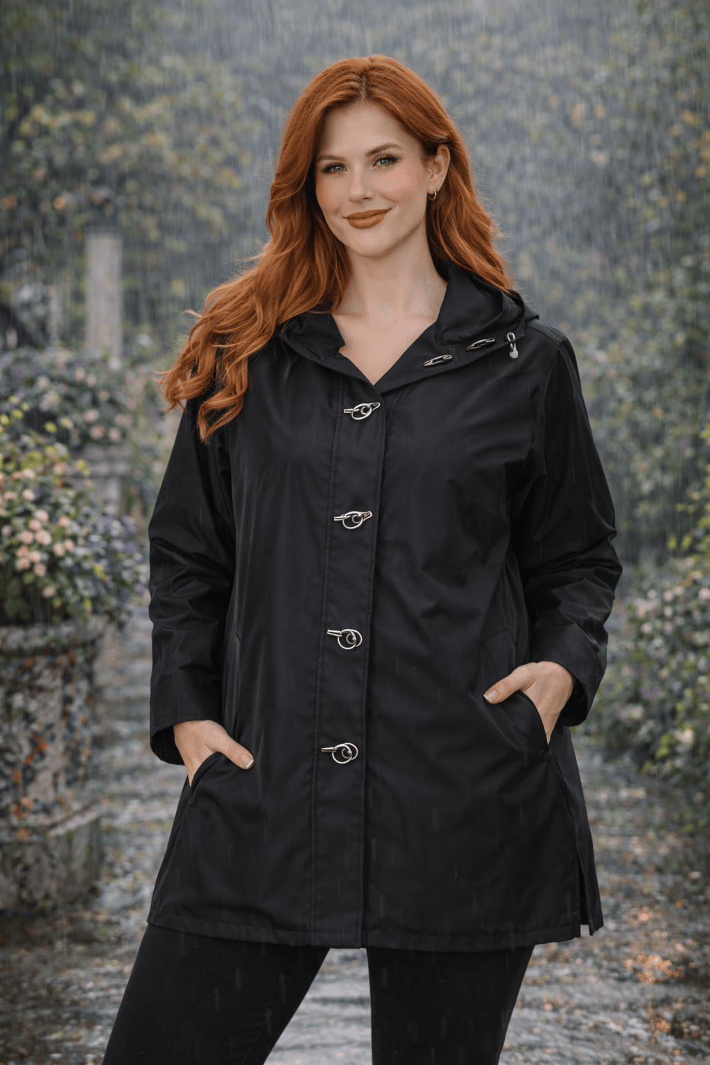 Adele Bloch Bauer II Reversible Toggle Raincoat