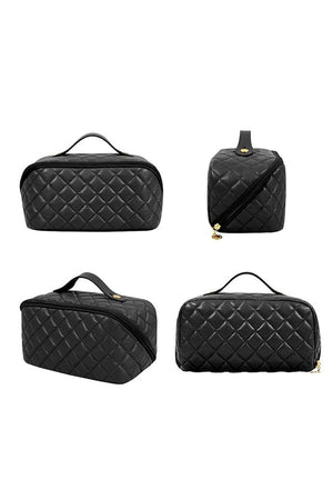 PU Leather Zipper Cosmetic Bag