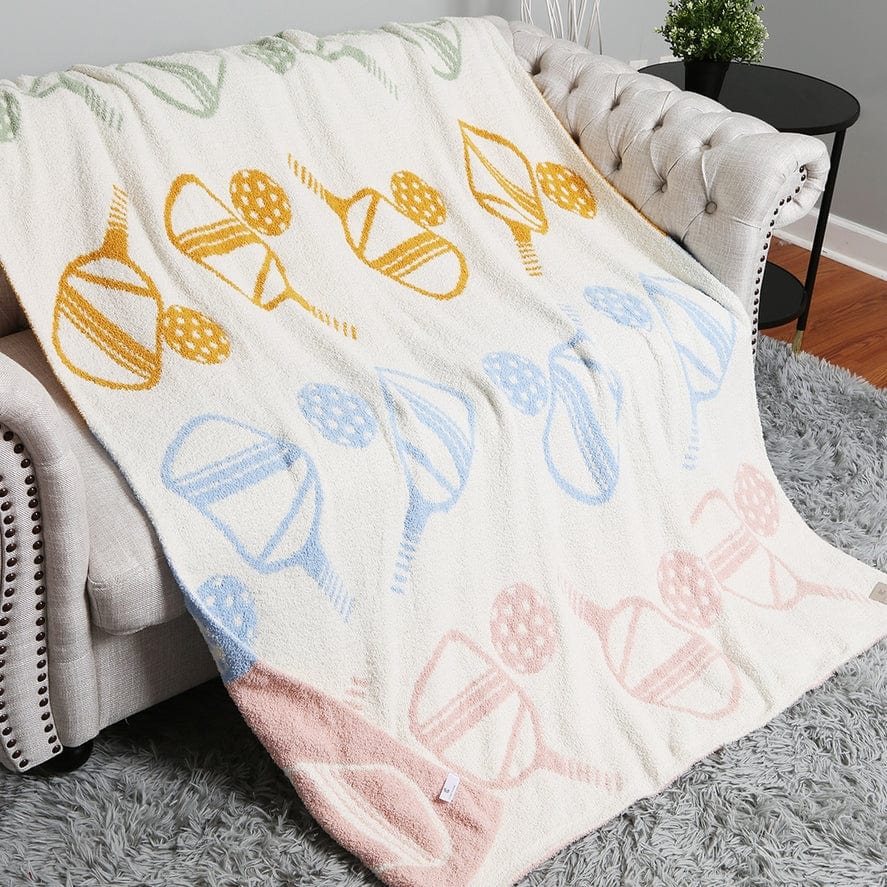 Fashion City Fashion City Pickleball Printed Cozy Soft Throw Blanket - Little Miss Muffin Children & Home