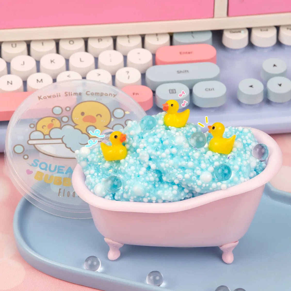 Squeaky Clean Bubble Bath Floam Signature Dome™ Slime
