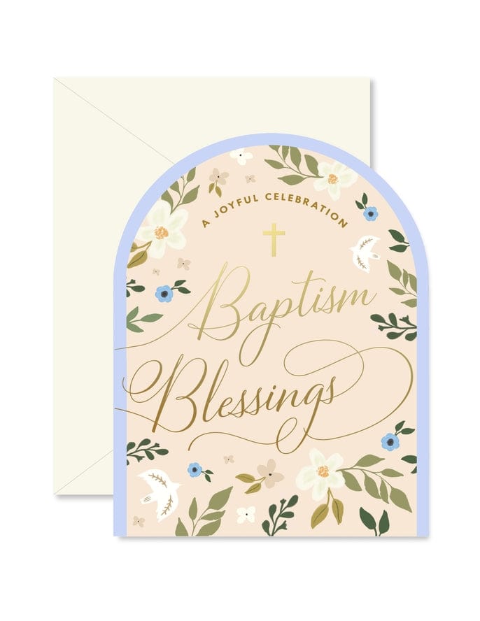 Ginger P Designs Baptism Blessings Arch Greeting Card - Little Miss Muffin Children & Home