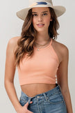 Fashion Week Fashion Week Rib Knit Halter Crop Top - Little Miss Muffin Children & Home