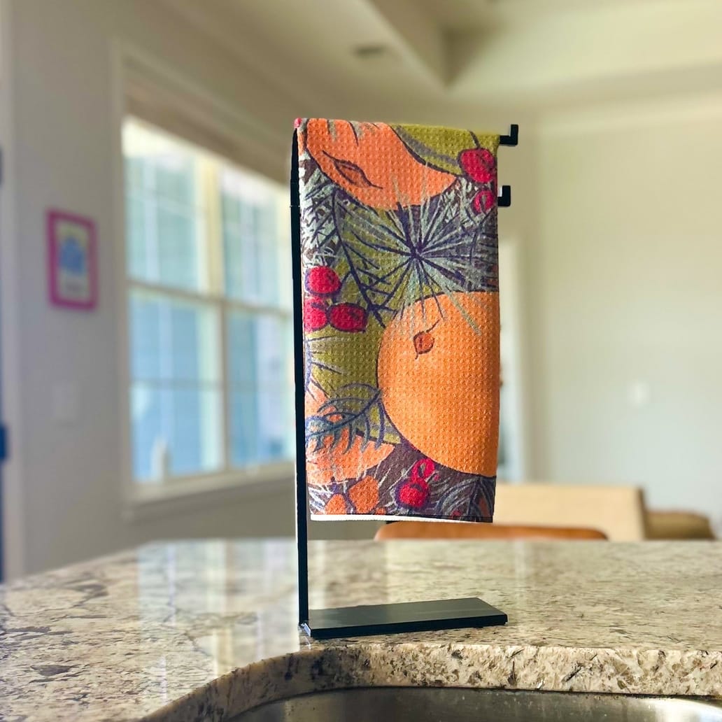 Citrus Floral Tea Towel