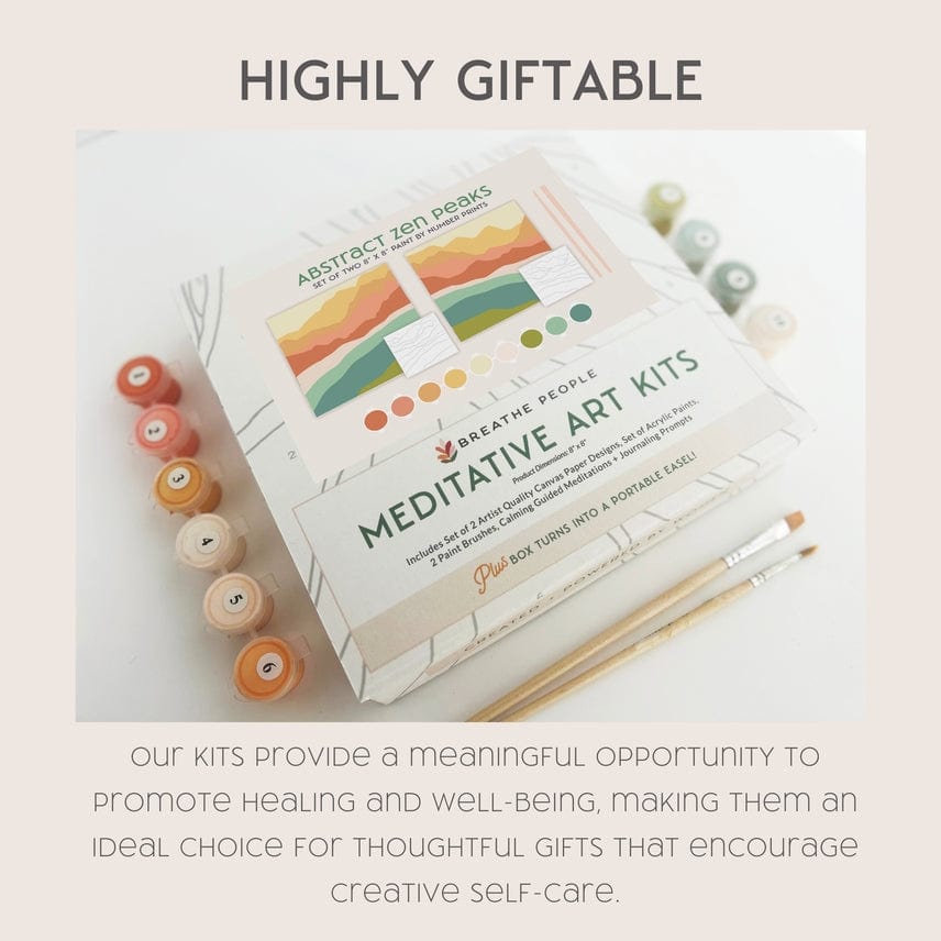 Breathe People Breathe People Lush Tropicals Meditative Art Paint by Numbers Kit + Easel - Little Miss Muffin Children & Home