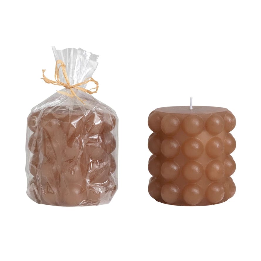Creative Co-Op Creative Co-op Unscented Hobnail Pillar Candle - Little Miss Muffin Children & Home