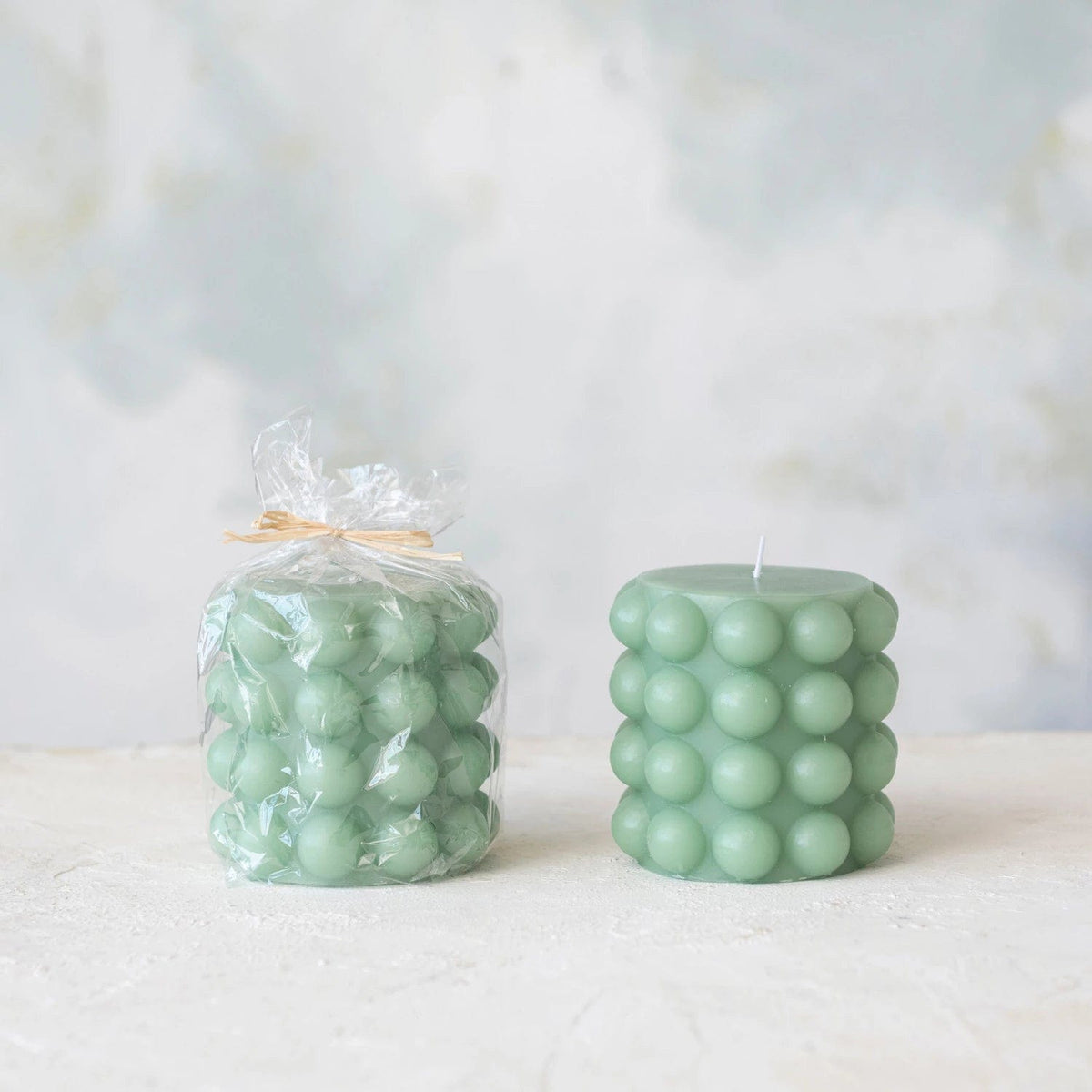 Creative Co-Op Creative Co-op Unscented Hobnail Pillar Candle - Little Miss Muffin Children & Home