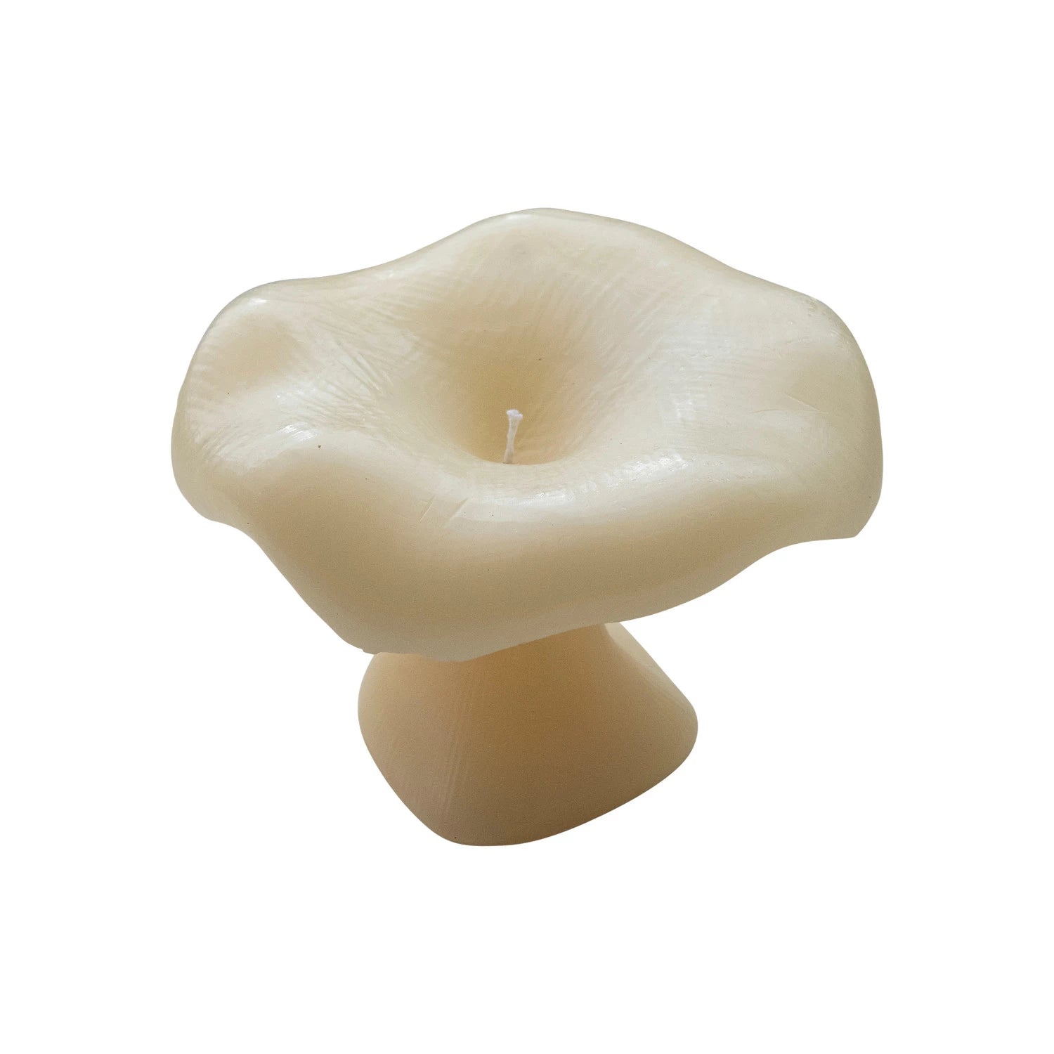 Creative Co-Op Creative Co-op Unscented Mushroom Shaped Candle in Cream - Little Miss Muffin Children & Home