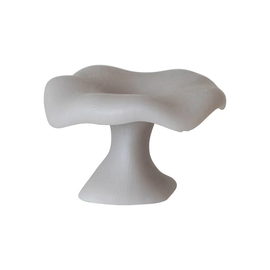 Creative Co-Op Creative Co-op Unscented Mushroom Shaped Candle in Grey - Little Miss Muffin Children & Home