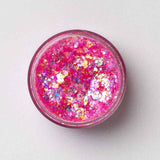 Galexie Glister "Pink Glow" Neon Pink Glitter Gel - Hair, Face, Body