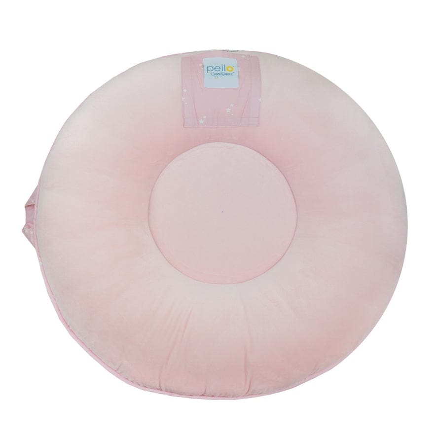Goosewaddle + Pello Goosewaddle + Pello 34" Diameter Round Floor Pillow Cushion, Estelle Pink - Little Miss Muffin Children & Home