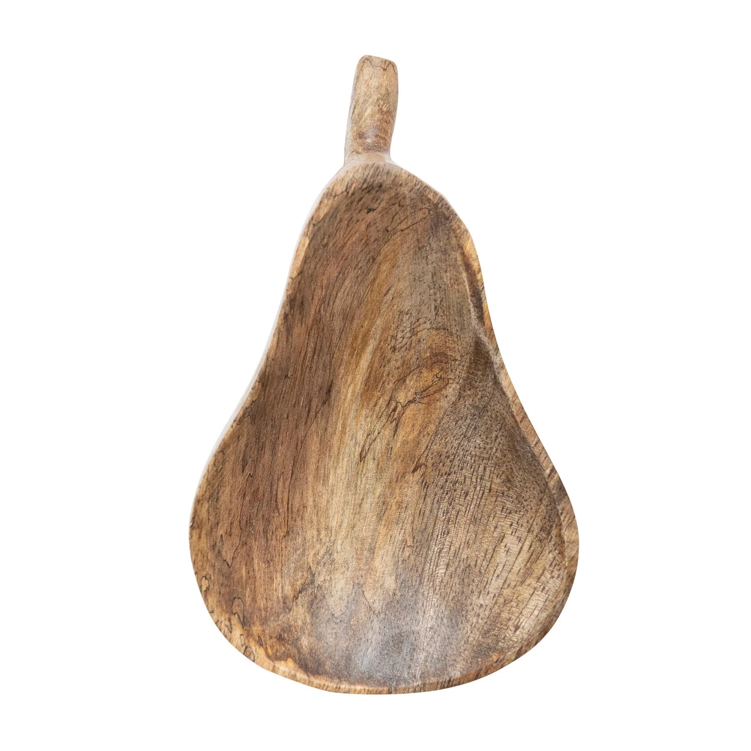 Creative Co-Op Creative Co-op Carved Mango Wood Pear Shaped Bowl, Stained Finish - Little Miss Muffin Children & Home