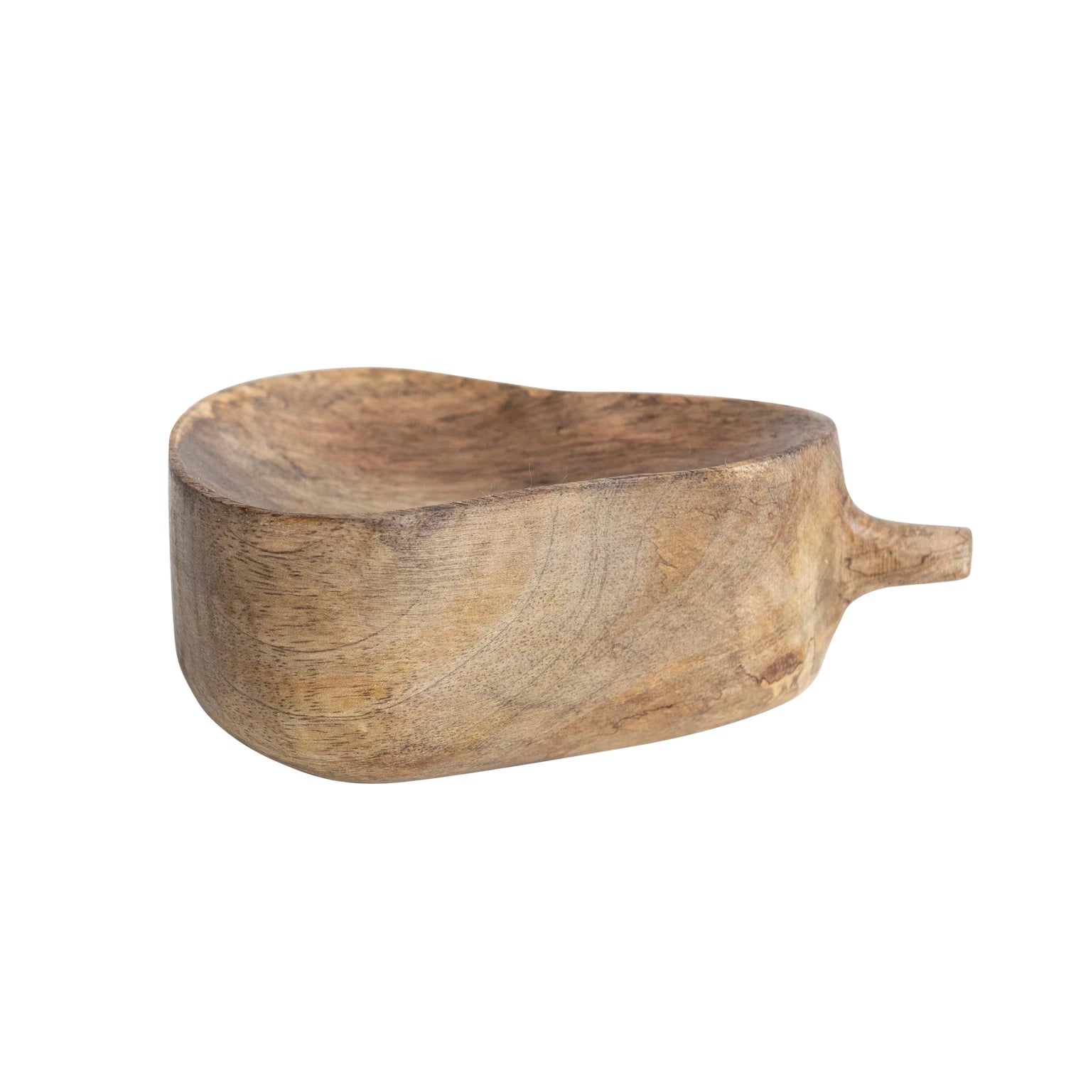 Creative Co-Op Creative Co-op Carved Mango Wood Pear Shaped Bowl, Stained Finish - Little Miss Muffin Children & Home