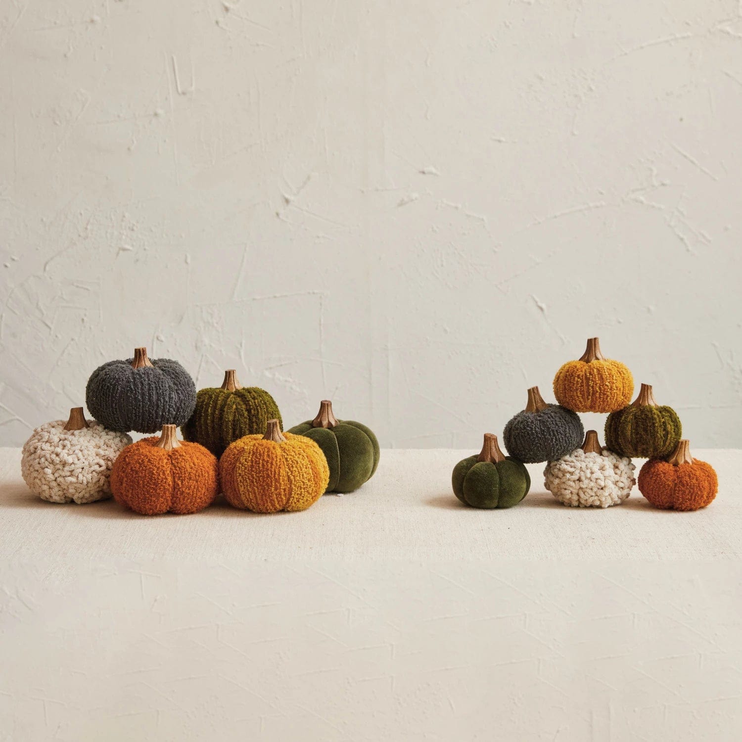 Creative Co-op Creative Co-op 4" Cotton Pumpkin with Wood Stem, 6 Styles - Little Miss Muffin Children & Home