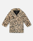 cheetah long fur jacket