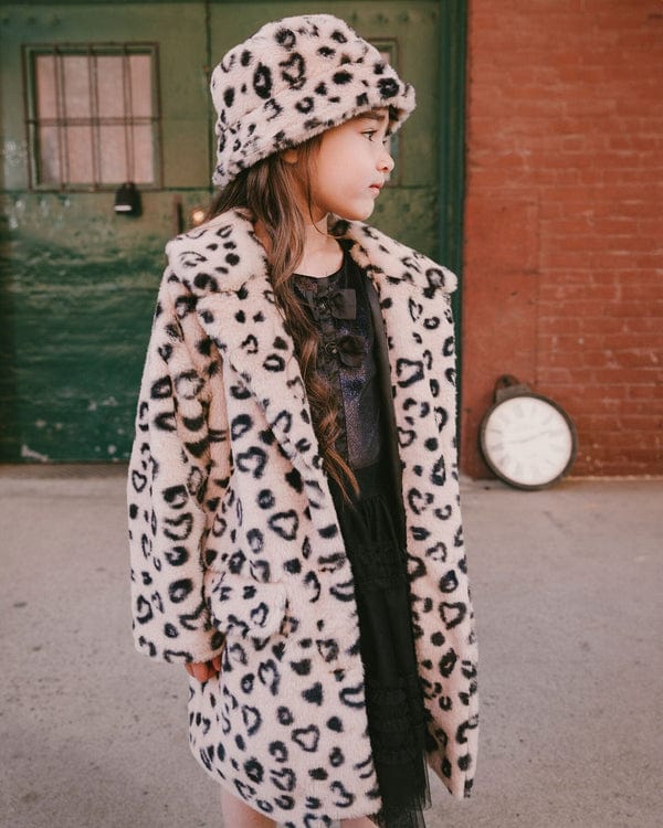 cheetah long fur jacket