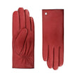 cherry red leather gloves
