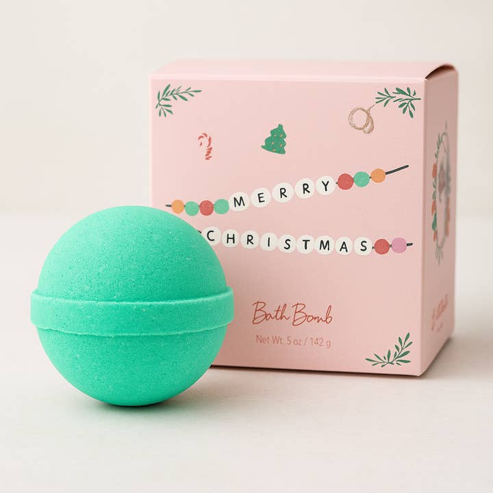 christmas bath bomb