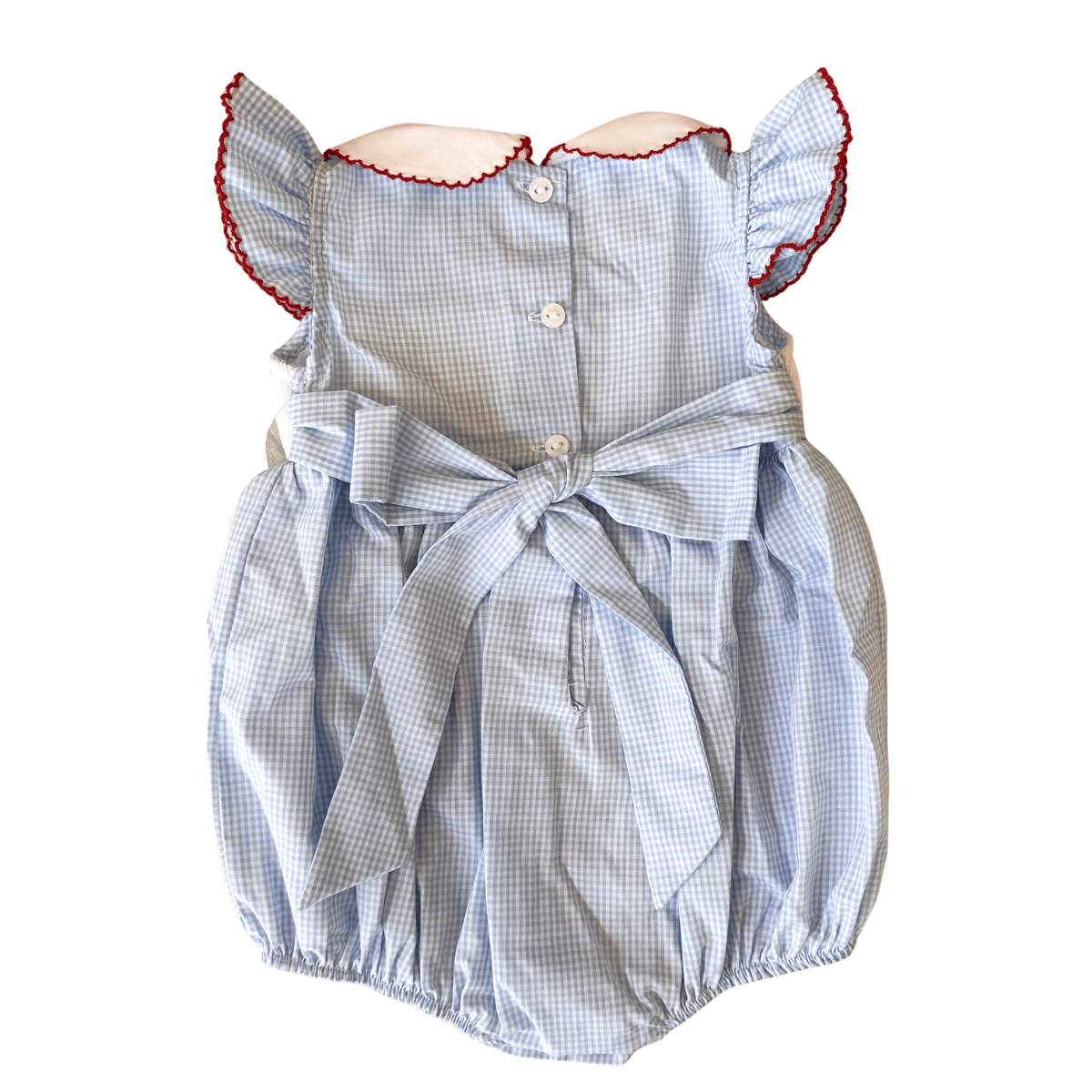 Crawfish Smocked Angel Sleeve Rosie Bubble