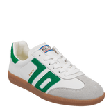 Back 70 Streetwear Cloud Sneakers in White & Green