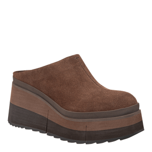 Naked Feet Coach Clog in Dark Brown