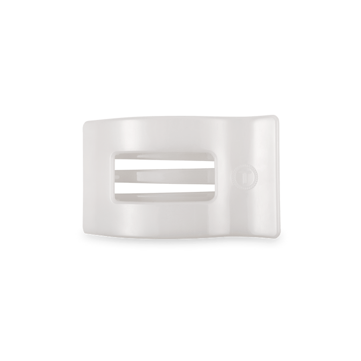 Teleties Rectangle Flat Hair Clip, Coconut White - Little Miss Muffin Children & Home