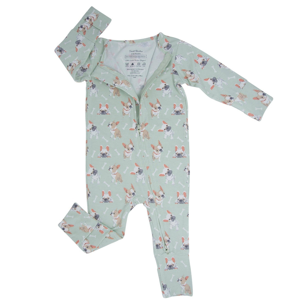 Sweet Bamboo Sweet Bamboo Convertible Romper Frenchie Fun - Little Miss Muffin Children & Home