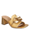 Naked Feet Naked Feet Coterie Heeled Slide Sandals in Gold - Little Miss Muffin Children & Home