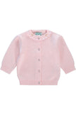 Girl Cardigan with Rosebuds Pink