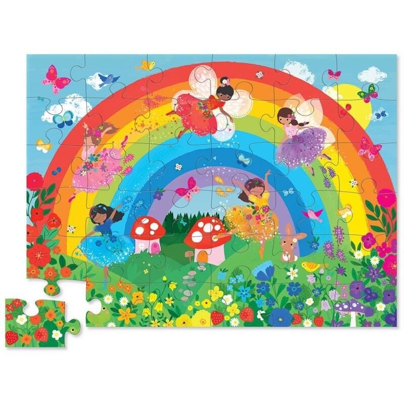 Crocodile Creek Crocodile Creek Over The Rainbow 36pc Puzzle - Little Miss Muffin Children & Home