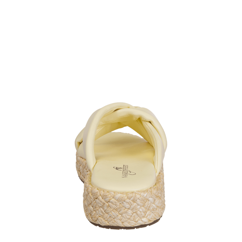 Naked Feet Naked Feet Cupro Espadrille Platform Slide in Canary - Little Miss Muffin Children & Home