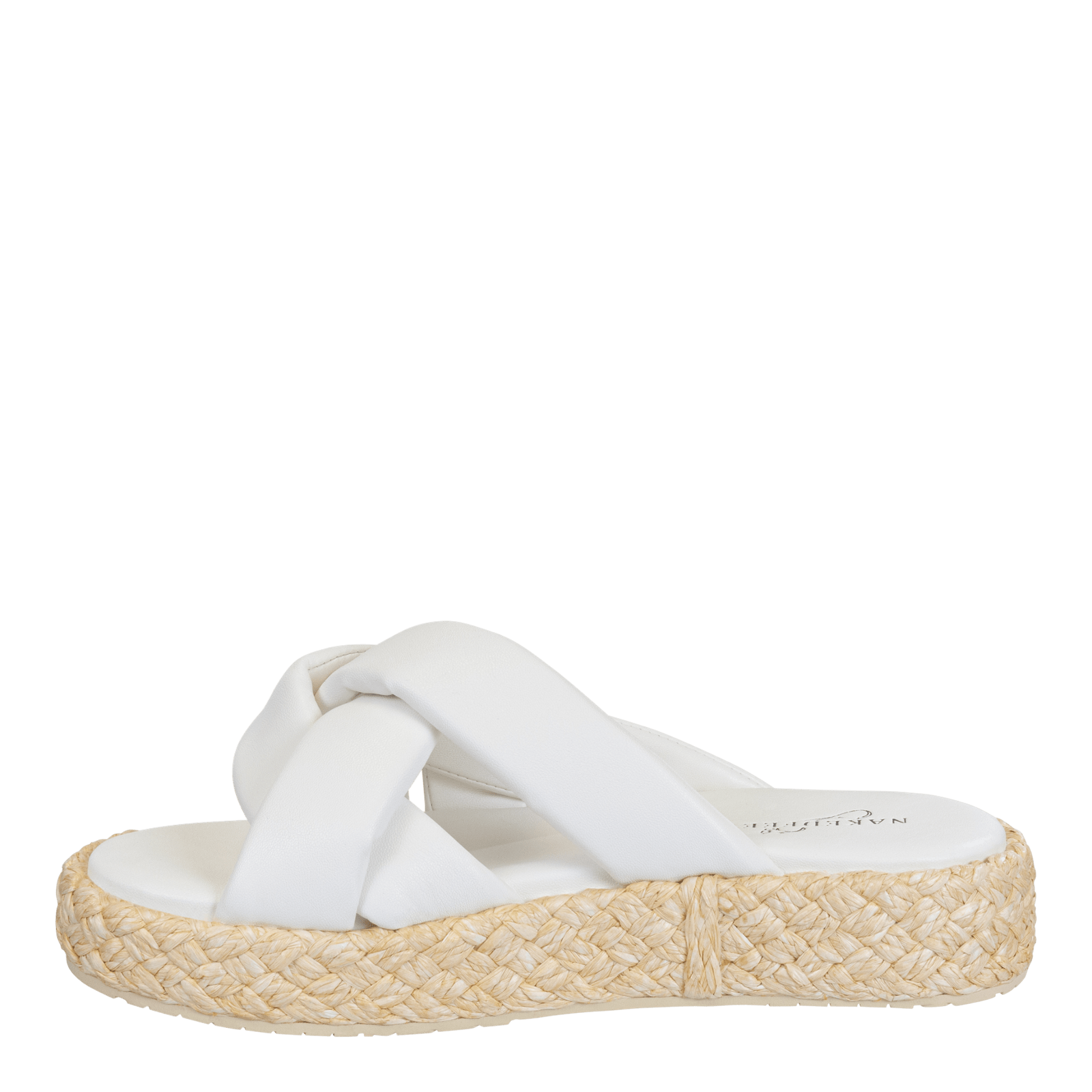 Naked Feet Naked Feet Cupro Espadrille Platform Slide in Chamois - Little Miss Muffin Children & Home