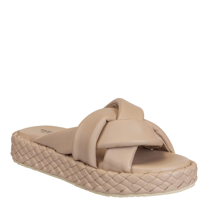 Naked Feet Naked Feet Cupro Platform Slide in Nude - Little Miss Muffin Children & Home