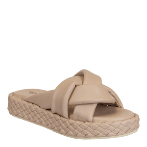 Naked Feet Naked Feet Cupro Platform Slide in Nude - Little Miss Muffin Children & Home