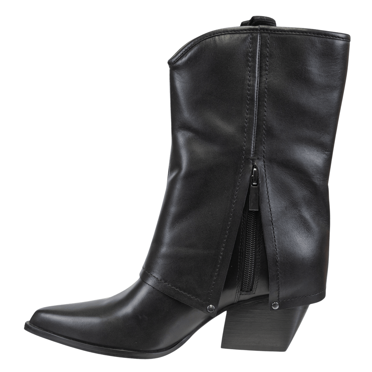 Naked Feet Naked Feet Curio Heeled Mid Shaft Boots in Black - Little Miss Muffin Children & Home