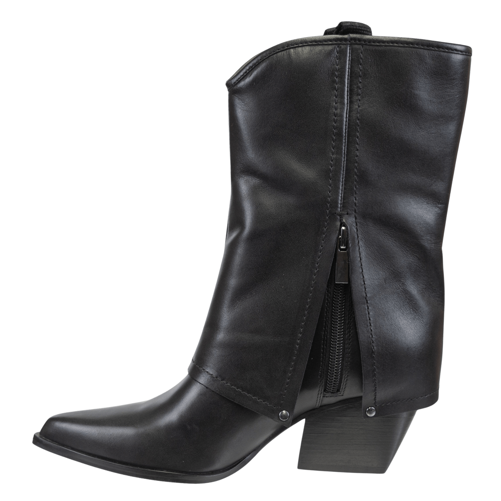 Naked Feet Naked Feet Curio Heeled Mid Shaft Boots in Black - Little Miss Muffin Children & Home