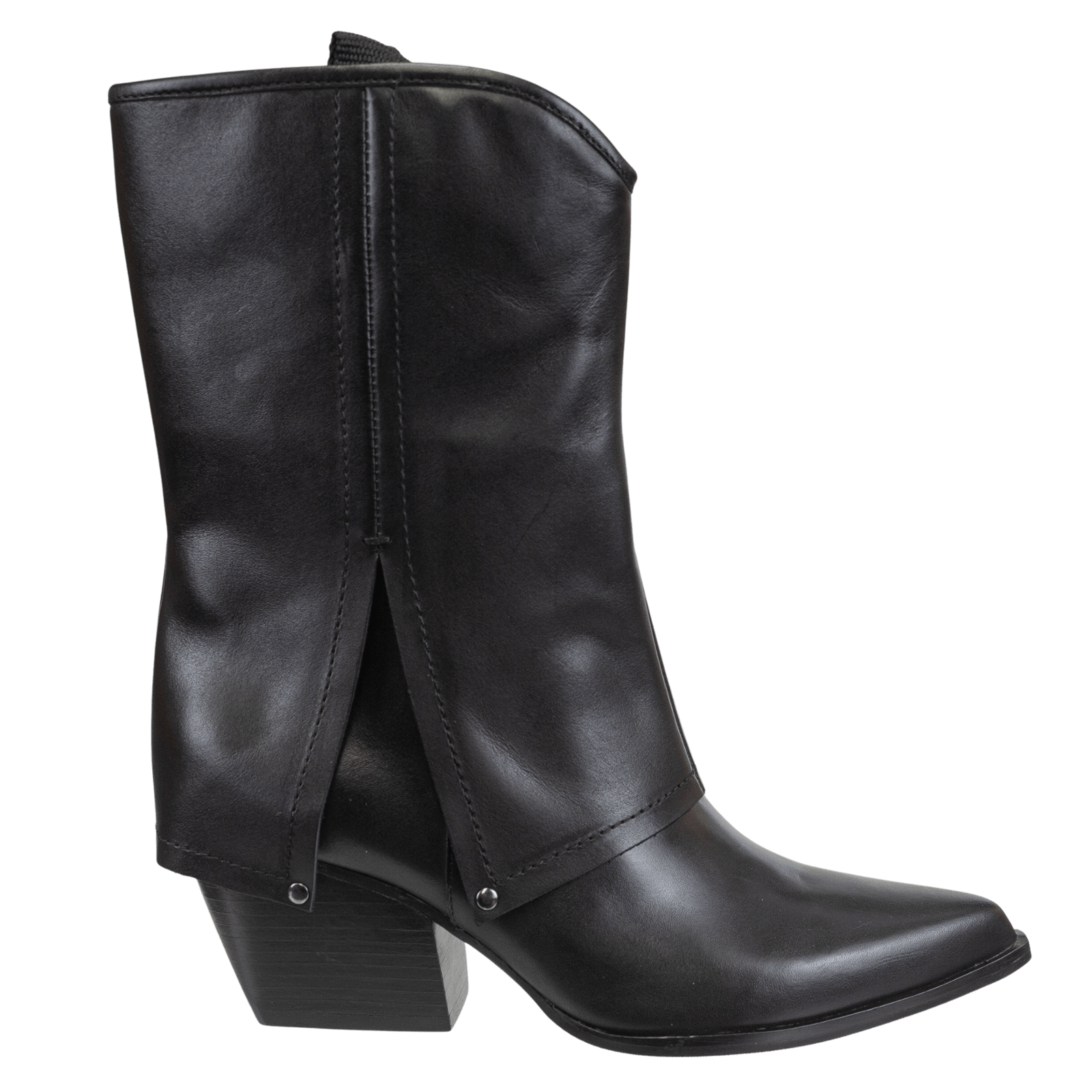 Naked Feet Naked Feet Curio Heeled Mid Shaft Boots in Black - Little Miss Muffin Children & Home