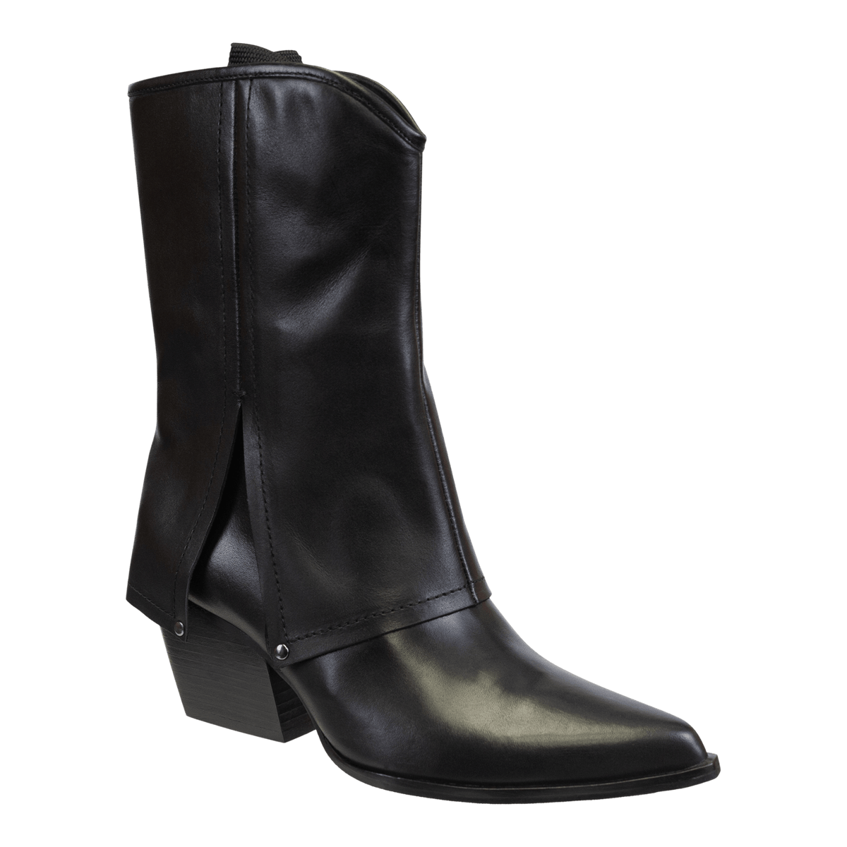 Naked Feet Naked Feet Curio Heeled Mid Shaft Boots in Black - Little Miss Muffin Children & Home