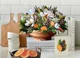 FreshCut Paper Winter Magnolia Pop-Up Greeting Card