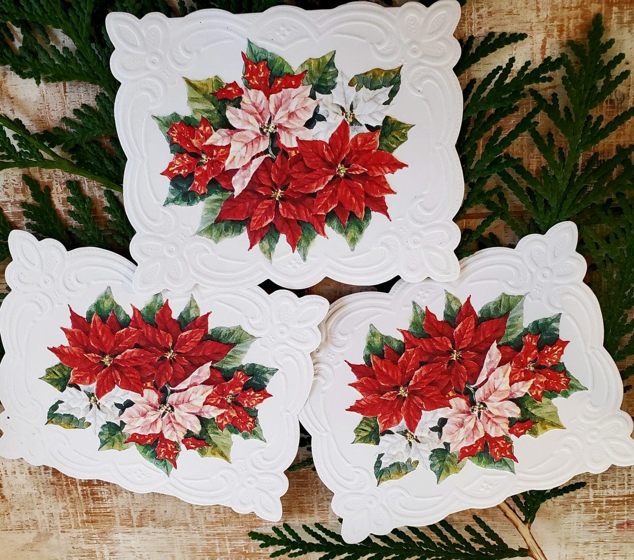 For Arts Sake For Arts Sake Poinsettias Boxed Note Cards - Little Miss Muffin Children & Home