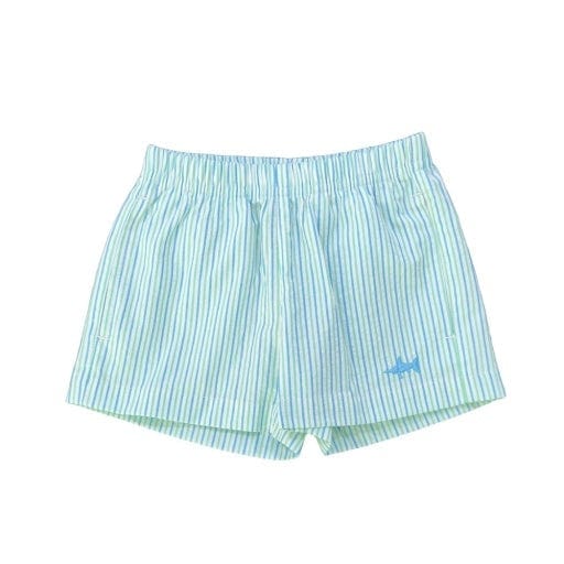 Saltwater Boys Company Naples Seersucker Short Coastal Stripe - Little Miss Muffin Children & Home