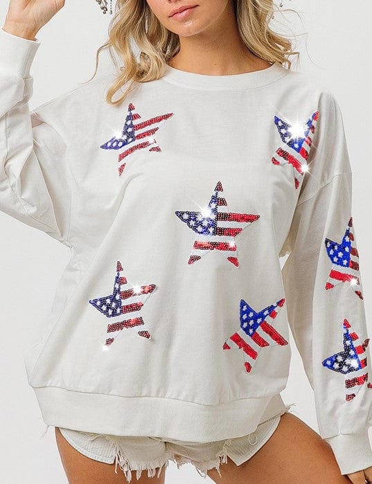 Rosa Clothing Rosa Clothing Independence Day Sequined Sweatshirt - Little Miss Muffin Children & Home