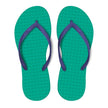 Green Flip Flops Green Flip Flops Women's Sustainable Flip Flops Emerald with Purple Straps - Little Miss Muffin Children & Home