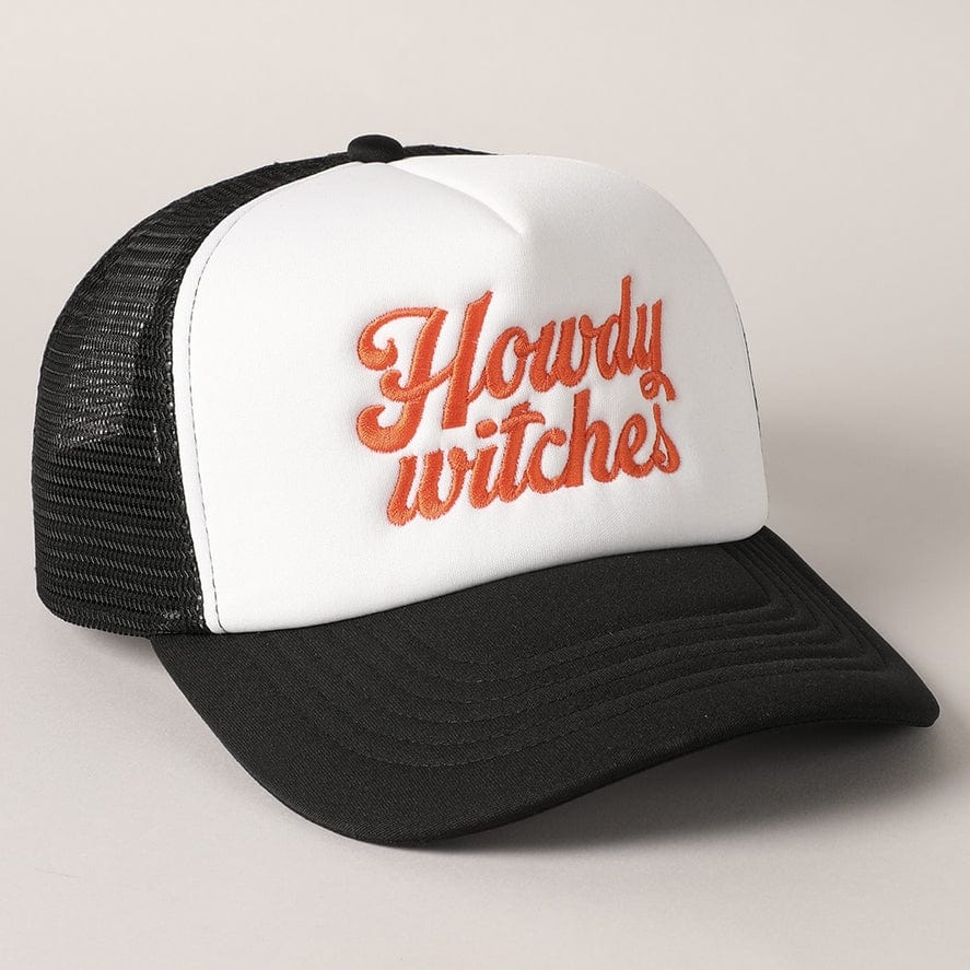 Fashion City Howdy Witches Embroidered Mesh Back Trucker Hat - Little Miss Muffin Children & Home