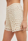 Bluivy Crochet Shorts, Natural