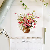 Emily Lex Studio 2025 Watercolor Bouquets Calendar