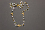 Weisinger Designs Weisinger Designs 32" Glass Pearl 6mm Rosary Chain with Station Crosses - Little Miss Muffin Children & Home