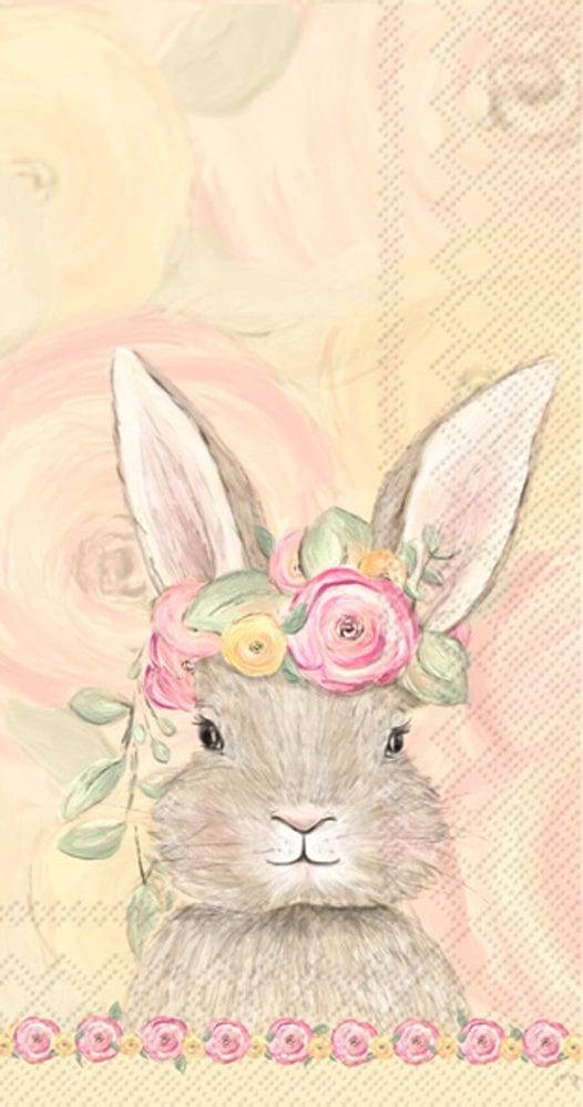 Boston International Inc Flower Crown Easter Bunny Paper Guest Towels, 16 Count - Little Miss Muffin Children & Home