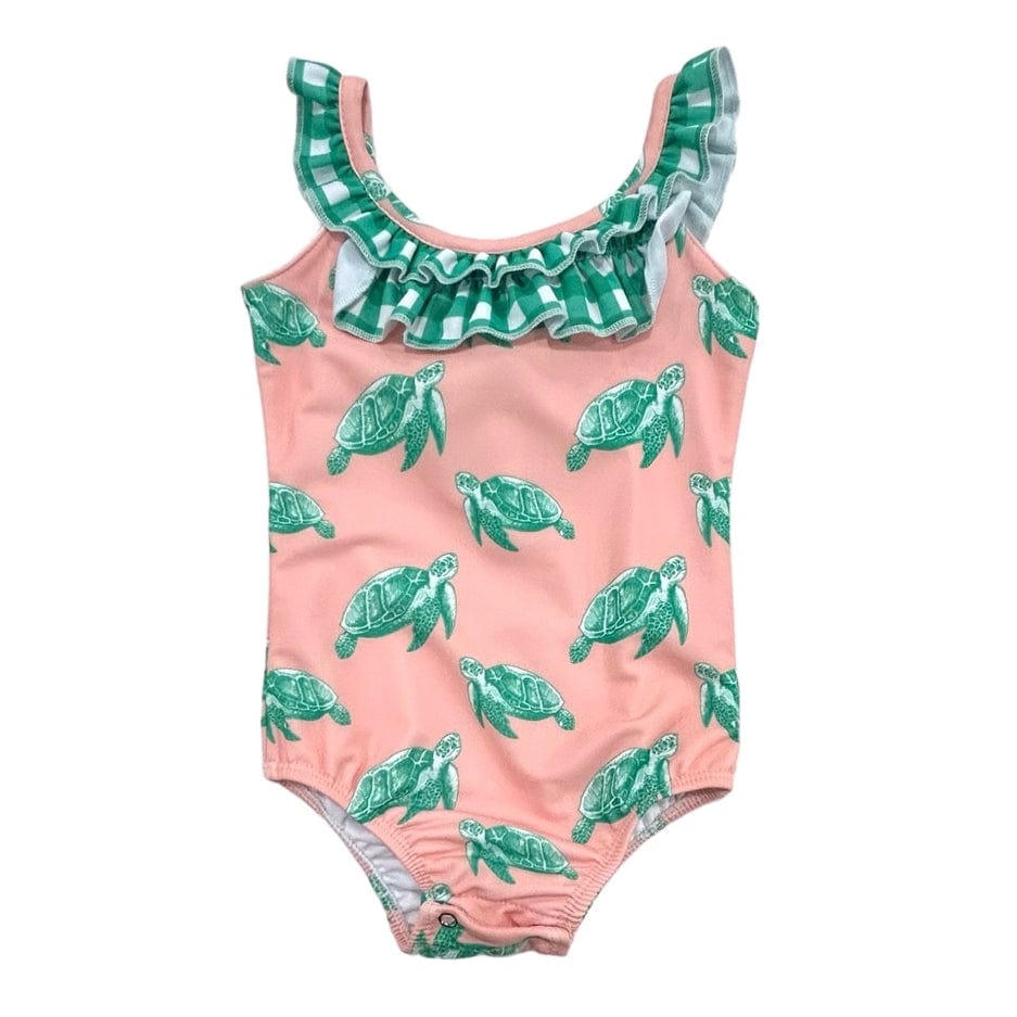 Sugar Bee Clothing Sugar Bee Clothing Bowback Swimsuit - Sea Turtles - Little Miss Muffin Children & Home